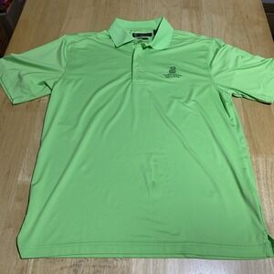 Oxford Golf Polo‎ Shirt Mens Size M Coolmax Green Short Sleeve Amelia Island